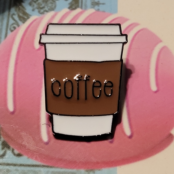 Coffee Cup Enamel Pin - Picture 4 of 9